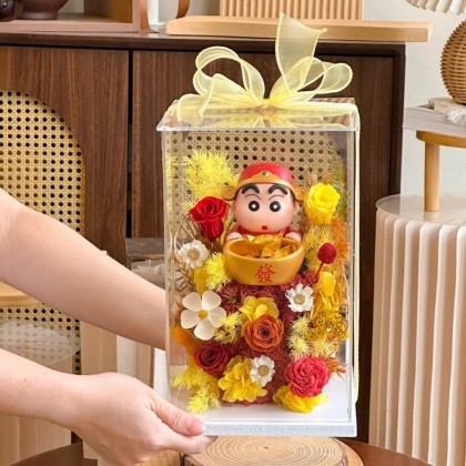 Crayon Preserved Flower Acrylic Box
