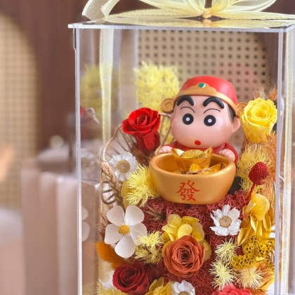 Crayon Preserved Flower Acrylic Box