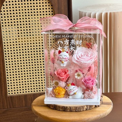 Kairos Preserved Flower Acrylic Box