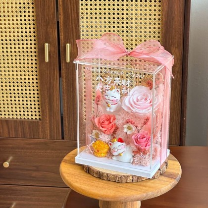 Kairos Preserved Flower Acrylic Box