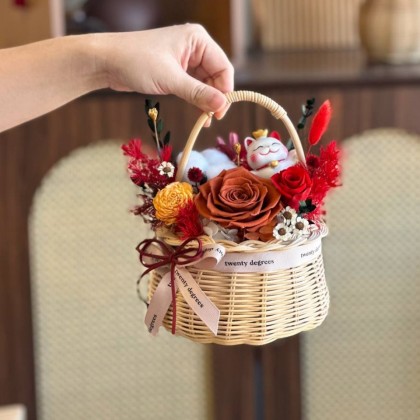 Tamako Preserved Flower Basket