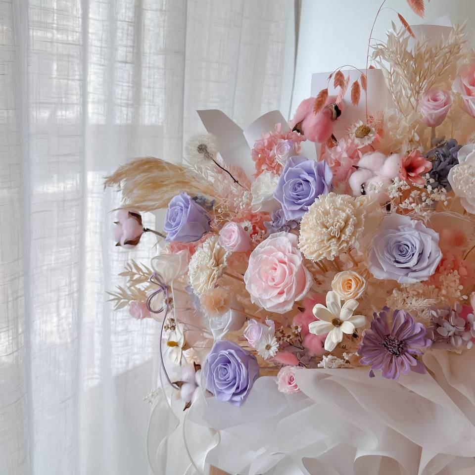 Preserved Flower Bouquet Delivery Kepong | Birthday, Anniversary