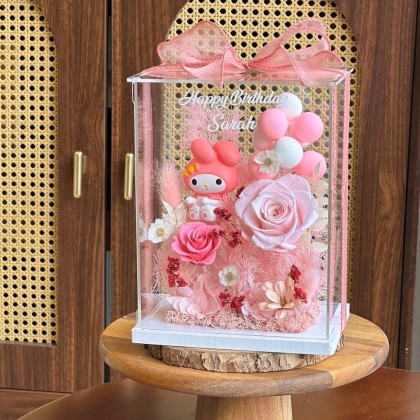 Lottie Preserved Flower Acrylic Box
